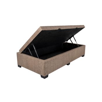 BOX BIO BAÚ BLINDADO AL SOLTEIRO 088X188X38 LINHO CAQUI