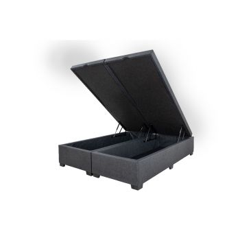 BOX BIO BAÚ BLINDADO AF KING SIZE 096X203X38 LINHO PRETO