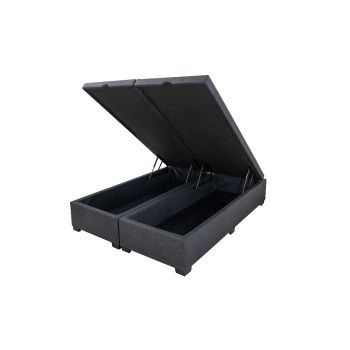 BOX BIO BAÚ BLINDADO AF QUEEN SIZE 079X198X38 LINHO PRETO